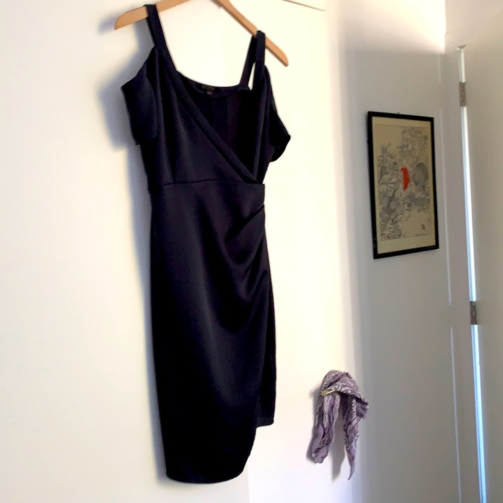 AllSaints dark green dress like new